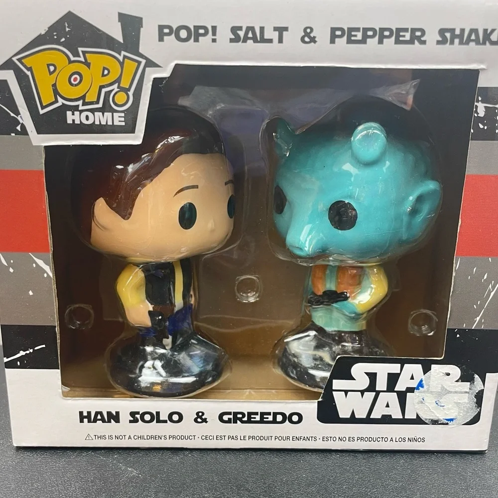 Pop! Home -~STAR WARS~ Salt & Pepper Shakers - Han Solo & Greedo 4”
